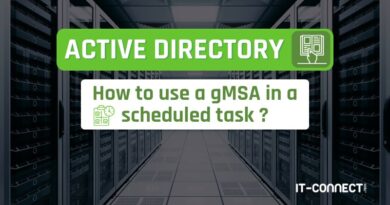 Active Directory - How to use a gMSA in a scheduled task