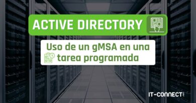 Active Directory - Uso de un gMSA en una tarea programada