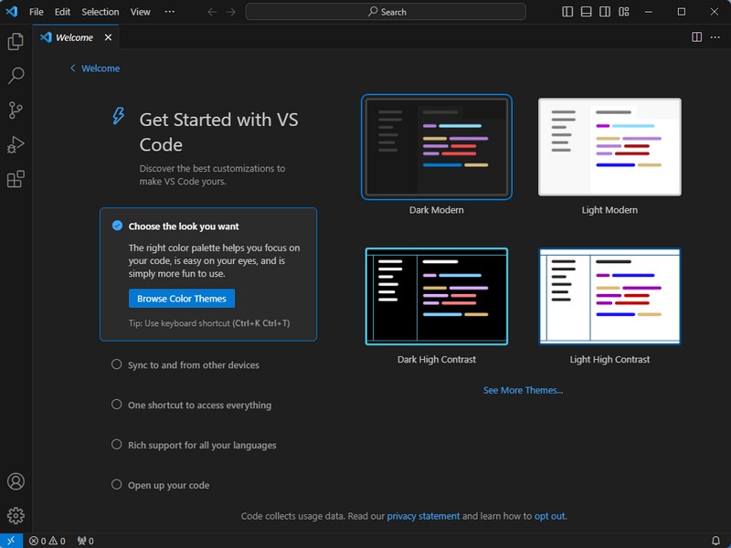Get Started VS Code