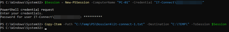 PowerShell - Copy-Item - Copy to Remote Computer