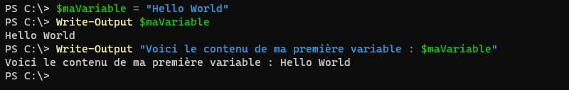 PowerShell - Creating a variable