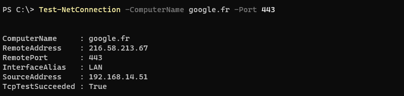 Test HTTPS Port with PowerShell