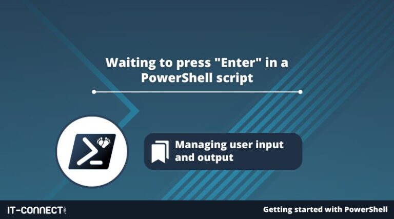 PowerShell - Waiting to press "Enter" in a script