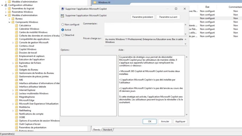 Windows 11 Copilot Removal Policy for Enterprise Admins