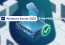 Promotional banner for Windows Server 2025 Free Hotpatching with a server rack and cloud icon.