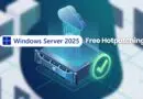 Promotional banner for Windows Server 2025 Free Hotpatching with a server rack and cloud icon.