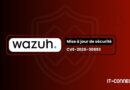 Banner announcing Wazuh security update CVE-2026-30893, with IT-Connect.fr logo.