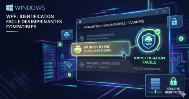 Windows printer compatibility identification UI highlighting HP OfficeJet Pro as a compatible option.