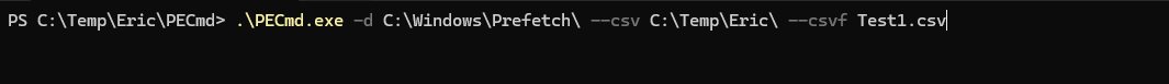 Export PECmd.exe