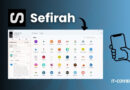 Sefirah banner showing a Windows app grid on a screen, with a hand holding a smartphone icon and IT-CONNECT.fr watermark.