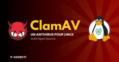 ClamAV Guide: How to Install and Configure Antivirus on Linux Banner for ClamAV: red demon logo on the left, bold yellow 'ClamAV' text, and a Linux penguin on the right on a red radial background
