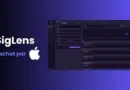 Banner showing the SigLens logo with the French phrase 'Rachat par Apple' and an Apple logo beside a dark software dashboard UI, indicating SigLens was acquired by Apple.