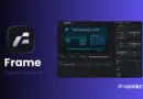 Promotional banner showing the Frame Open Source logo and name beside a dark software dashboard on a purple gradient background.