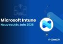 Banner announcing Microsoft Intune: Nouveautés Juin 2026, IT-Connect logo on the right.
