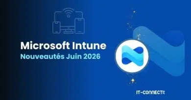 Banner announcing Microsoft Intune: Nouveautés Juin 2026, IT-Connect logo on the right.