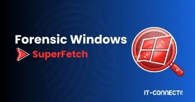 Forensic Windows SuperFetch branding with a magnifying glass over a Windows logo on a blue gradient background.