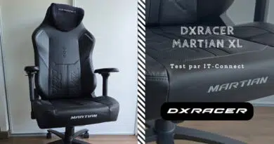 DXRacer Martian XL black gaming chair with ergonomic padding, armrests, and branded panels in a home setting.