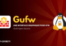 Banner for Gufw, an open-source GUI for UFW, with Tux the penguin holding a lock and IT-Connect branding