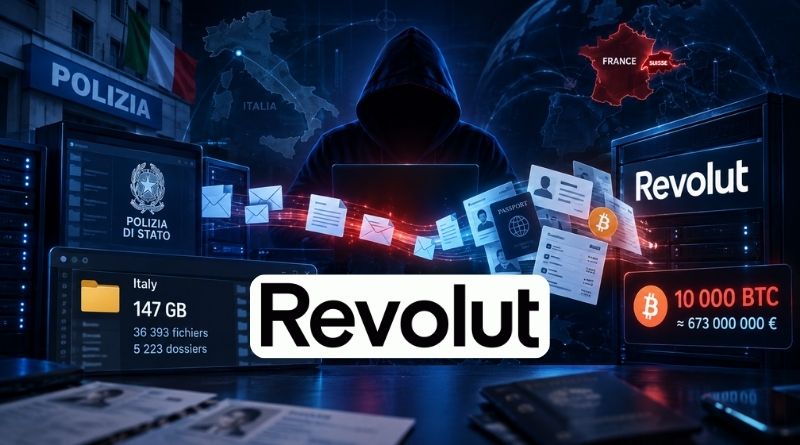 Revolut Data Leak: Hacker Claims Italian Police Breach and 147 GB of Data