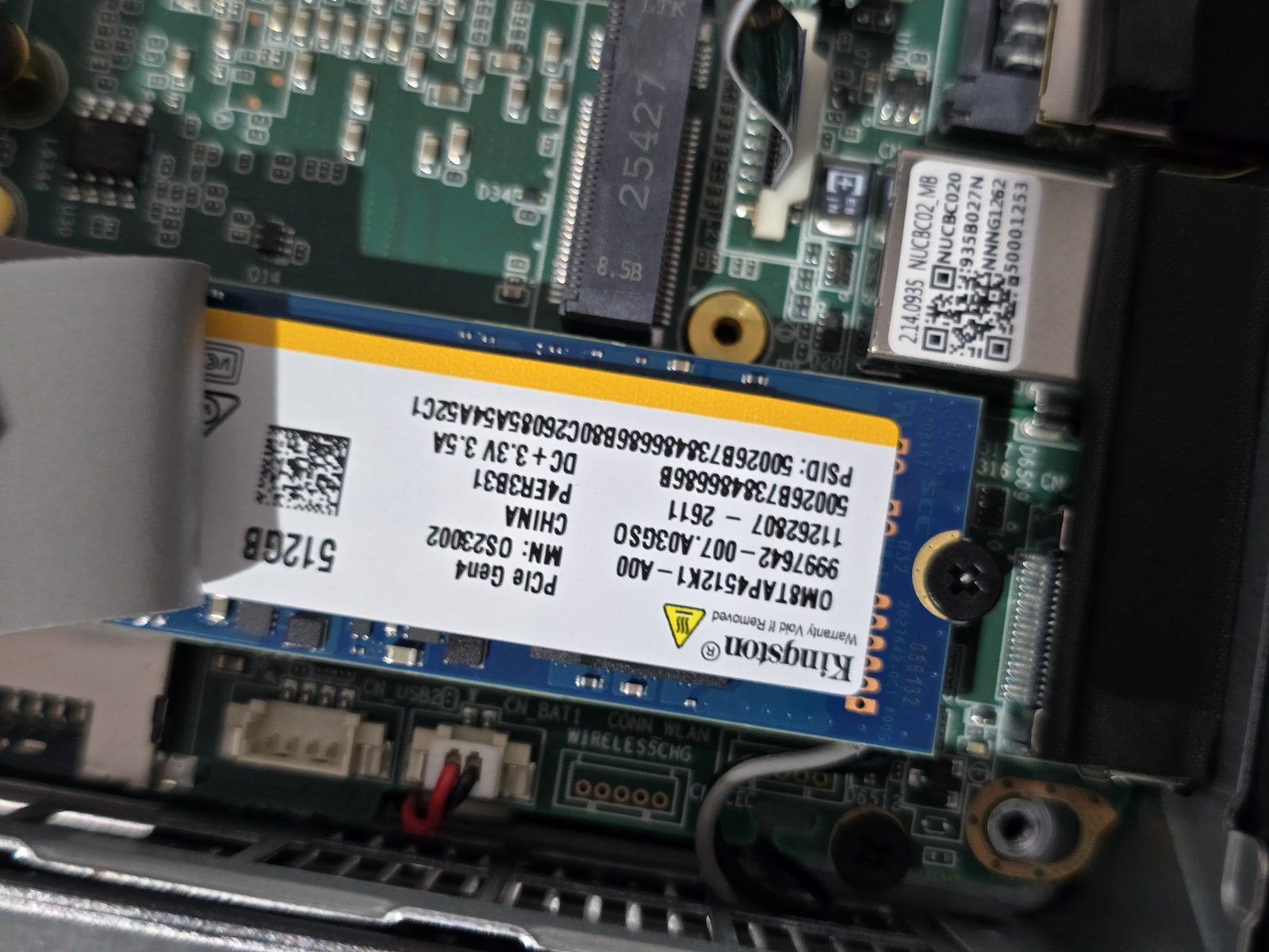 SSD NVMe Kingston OM8TAP4512K1 de 512 Go dans le Geekom A5 2027 Edition